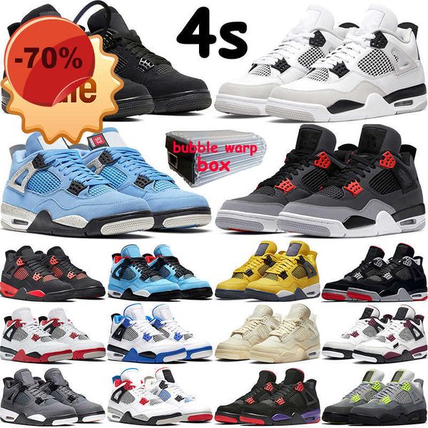 

sandals shoes basketball og box 4s black cat men women jumpman 4 military black sail university blue infrared pure money neon motorsports wh