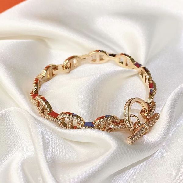

fashion bangle bracelet for woman luxury bracelets men and women designer bracelets pig snout everyday accessories party wedding valentine&#, Black