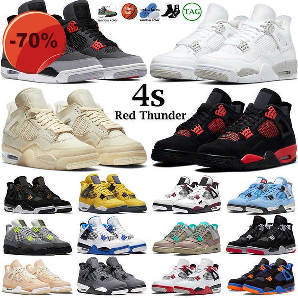 

sandals 4 sandals 4s jumpman basketball shoes for men women black cat red thunder infrared sail cool grey white oreo pure money motorsports