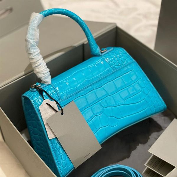 

crocodile hourglass bag 2021 fashion luxurys designer women shoulder crossbody tote wallet messenger portable chain quilted leat285g