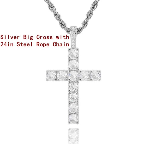 Silver with 24inch Steel Chain