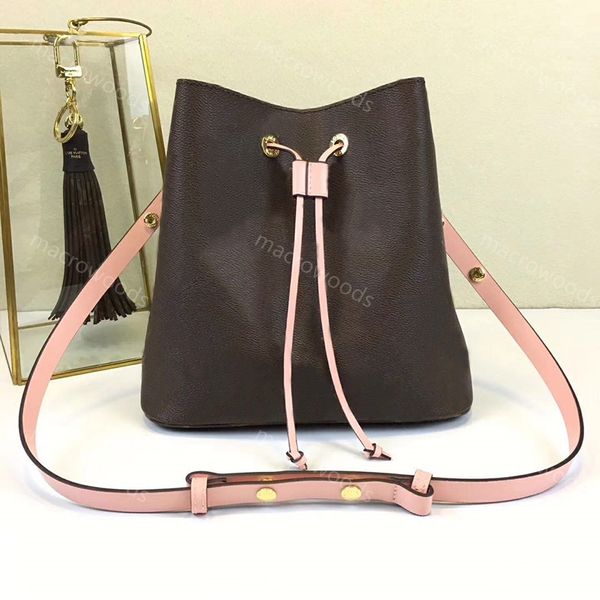

designer bucket bag luxury womens men crossbody tote shoulder bags leather old flower bucket bags classic drawstring fashion wallet buckets