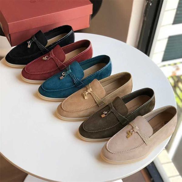 

designer loropiana charms shoes small women's shoes lp crocodile loafer shoes with white soles slacker shoes with one foot flat shoes w, Black;white