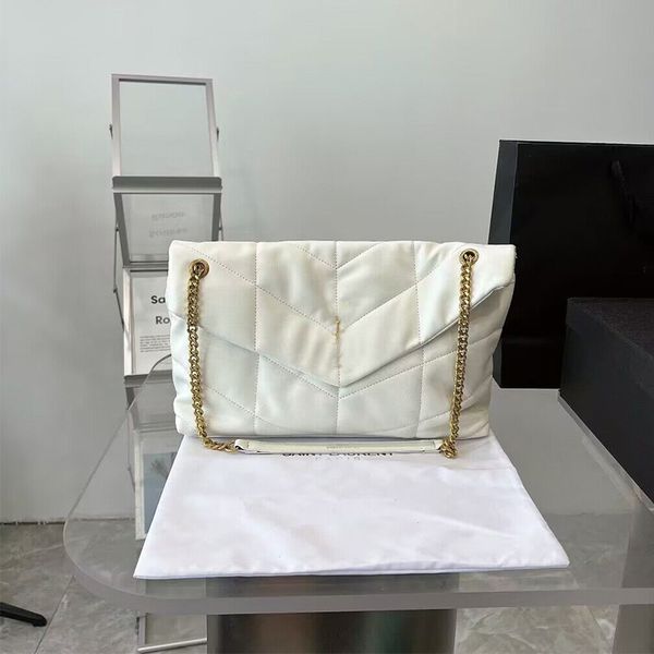 

loulou fashion puffer designer woman bag women shoulder bag handbag wallet soft leather cross body chain handbags satchel flap white purse