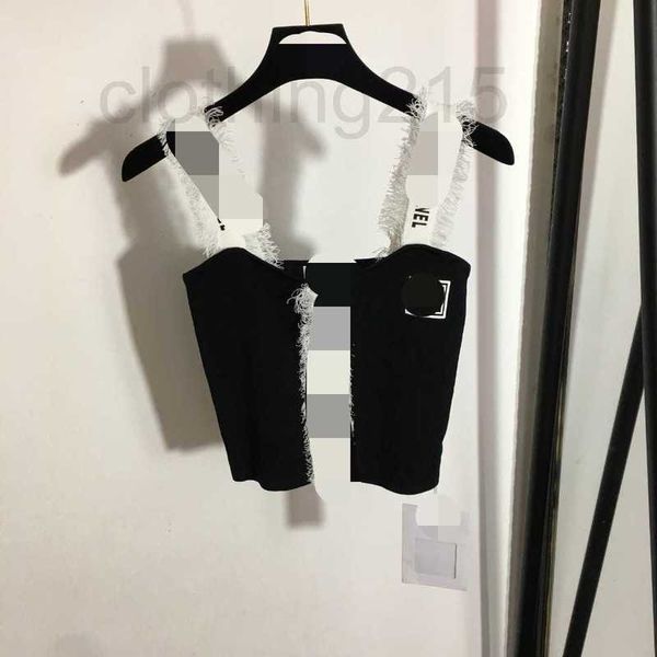 

women's tanks & camis designer 2022 summer brand same style sweaters crew neck print long sleeve white black women clothes sweater 40rl