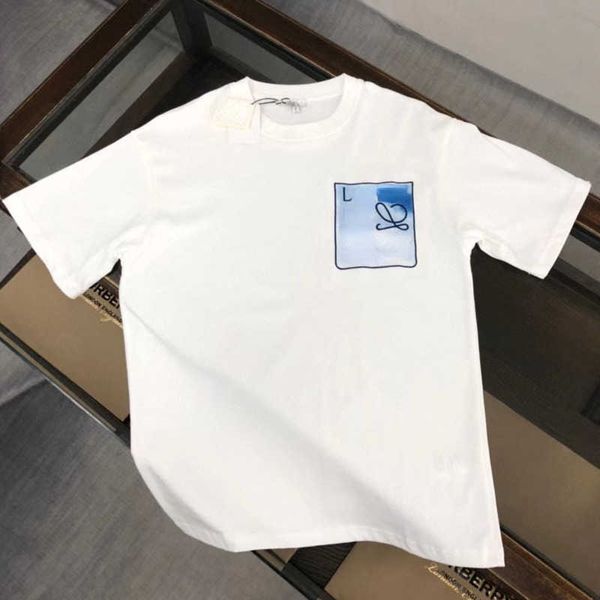 

2023 high version mens womens t shirt fashion print pullover sweatshirt designer short sleeve summer loose tshirt oversize tee, White;black