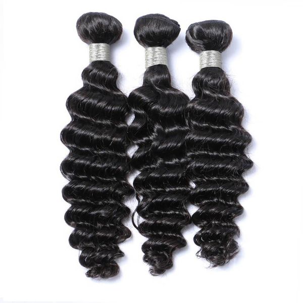 

flash sale 8a brazilian remy virgin hair bundles deep curly 1 bundle, Black