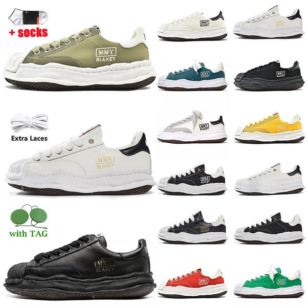 

canvas shoes maison mihara yasuhiro original sole low cut for men miharayasuhiro toe cap sneaker black white mens mmy sports offs womens spo