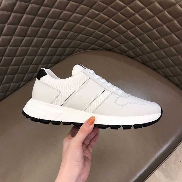 

2022ss luxury designer sneakers platform mens shoes genuine leather trainers for men flat casual shoe are size38-, Red;white