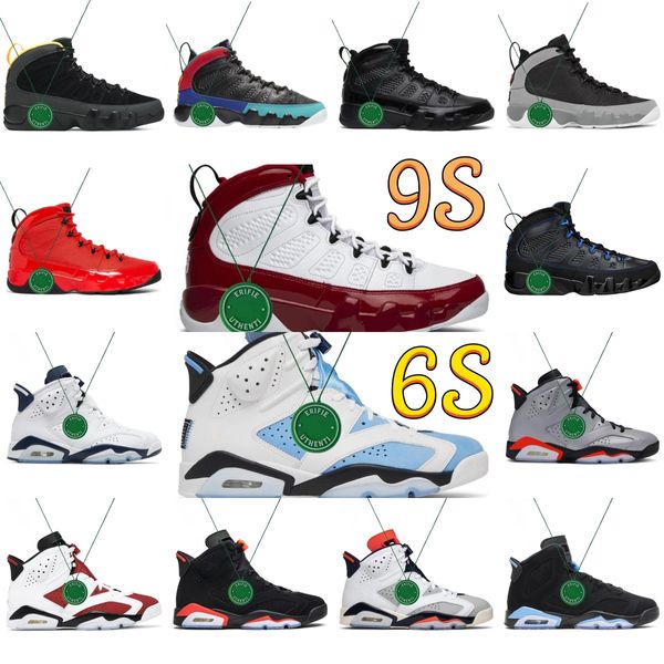 

6s mens basketball shoes unc british khaki midnight navy carmine dmp 9s particle grey change world chile red fire university gold designer t