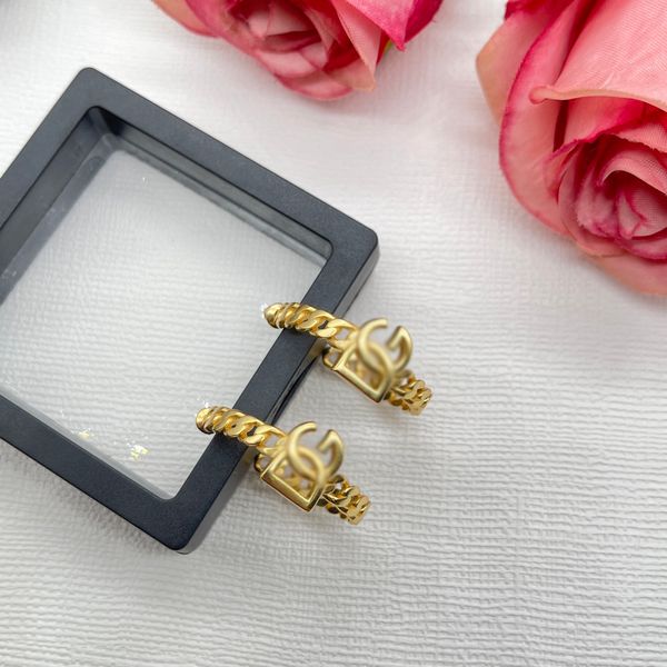 

luxury brand design earrings stud women earrings birthday gift, Golden;silver