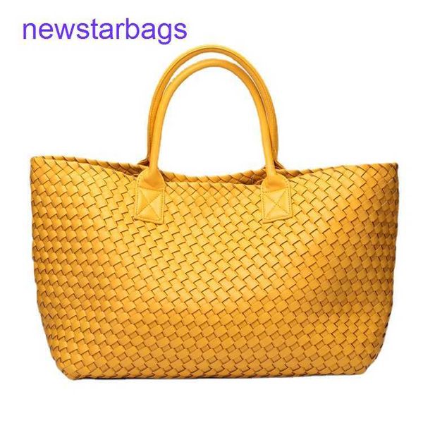 

arco woven tote bags designer bottegs venets new women's pu hand style unlined fashion open horizontal large capacity