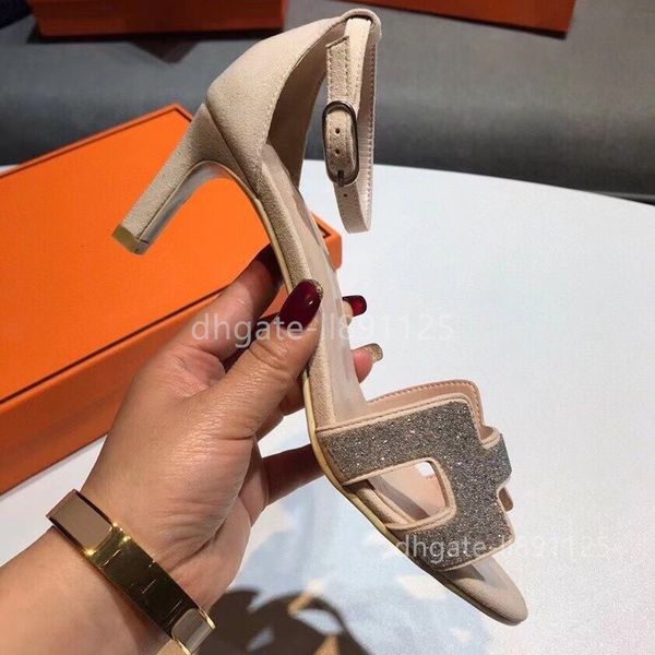 

lassic high heel sandals party fashion 100% genuine leather women's flats pure handmade hand palm print leather sand sandals size 35-51, Black