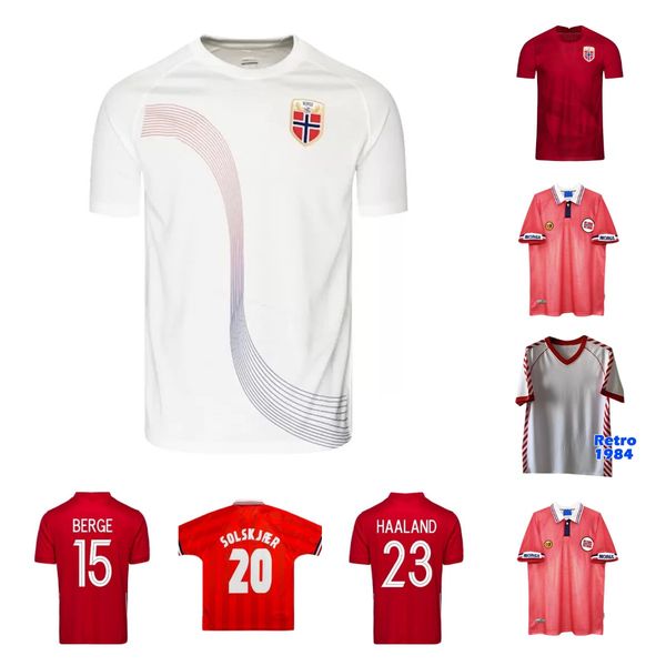 

1984 98 2023 norwaies soccer jerseys 22 23 noruega haaland odegaard berge berg flo king sorloth solskjaer national bjornebye andre team rekd, Black;yellow