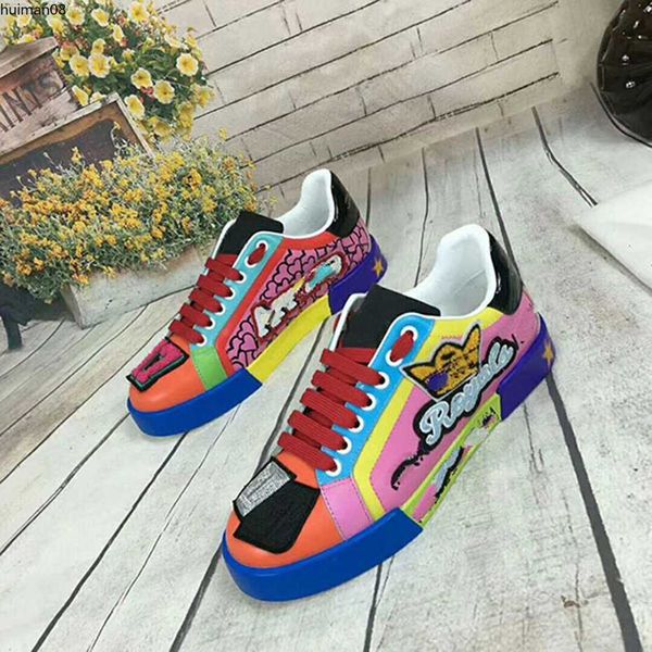 

designers shoes men women luxury casual shoes fashion pull-on sneaker breathable white spike sock shoes size35-4, Red;white