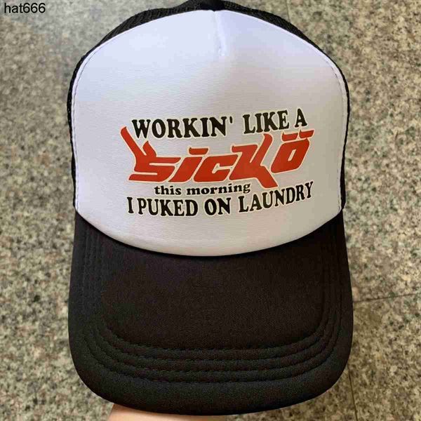 

ian connor sicko trucker hat american truck cap baseball cap atlanta, Blue;gray