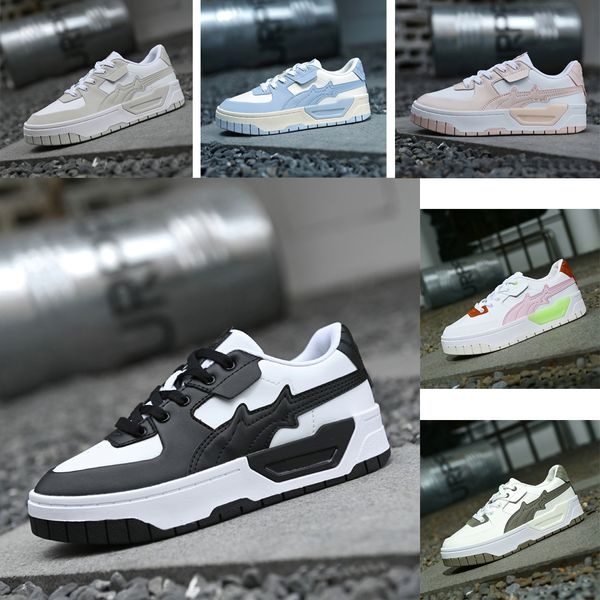 

suede running shoes mayze cali dream chalk pink white mist green gum for women sport sneaker training