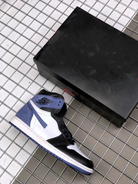 

basketball shoes jumpman 1 blue moon-black summit white men/women designer sportswear sneakers original the boxes coming