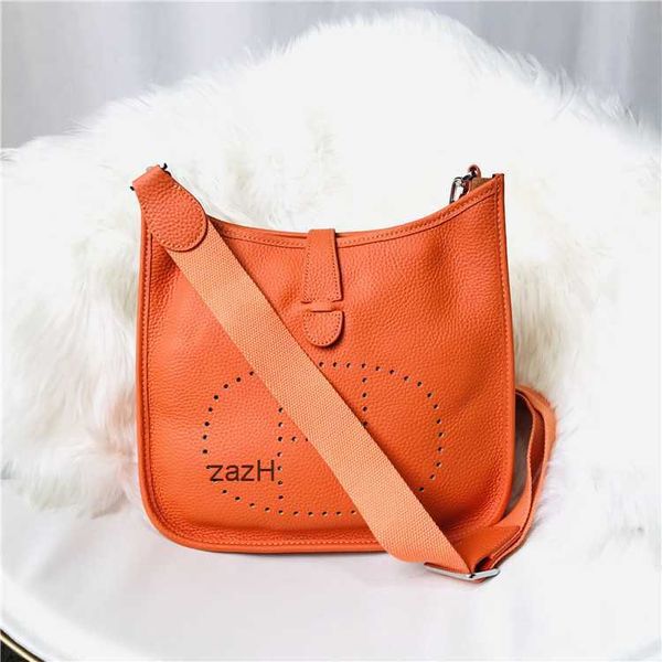 

with 2023 evelynes tote bag fashion women's herme cut-out perforated leather on the bags evelyn y8xl