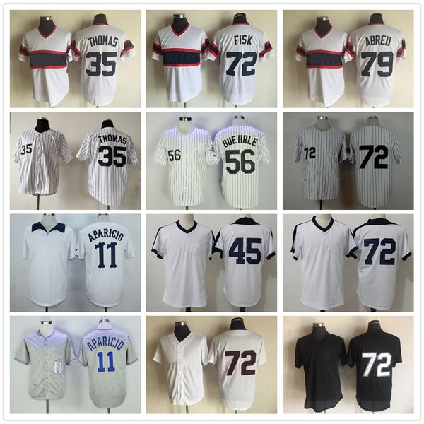 

movie mitchell and ness baseball jerseys 11 luis aparicio 72 carlton fisk 79 jose abreu 23 robin ventura 35 frank thomas #45 49 sale 56 bueh, Blue;black