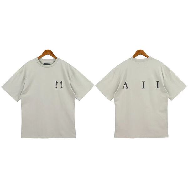 

t-shirts colors for mens men short sleeve leather alphabet embroidery colorful splash ink graffiti alphabet slogan print fog high street t-s, White;black