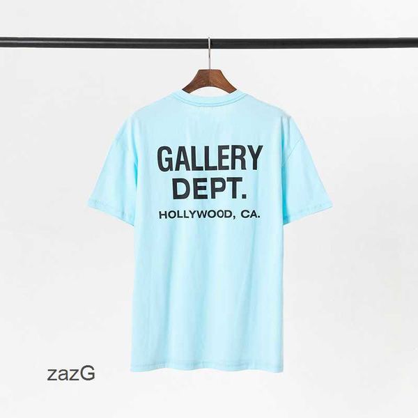 

classic t shirts 2023 galleryes tees dept gary fashion brand letter slogan gradient printed short sleeve for men women 9 5m98, White;black