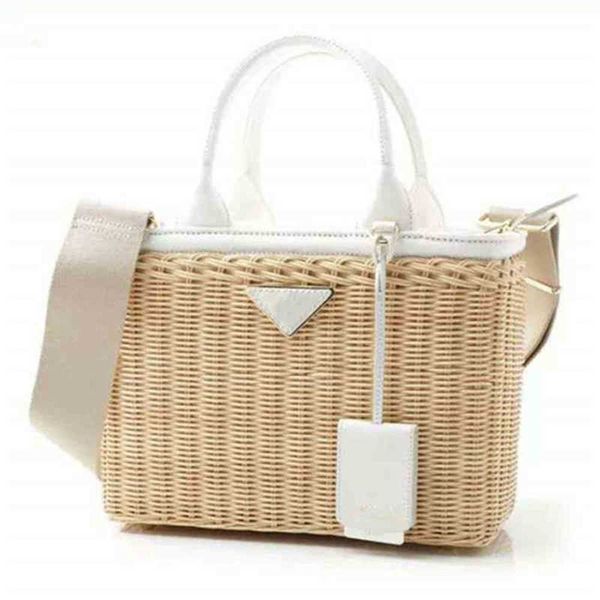 

shoulder bags beach bags style rattan woven bag fashion hand women's seaside holiday 220301