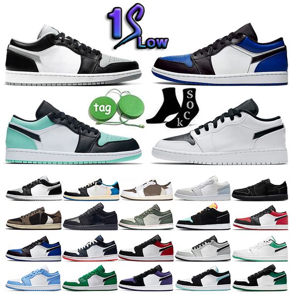 

women men basketball shoes travis scotts 1s jumpmans 1 low ice blue reverse mocha black phantom bred shadow toe unc mens womens designer sne