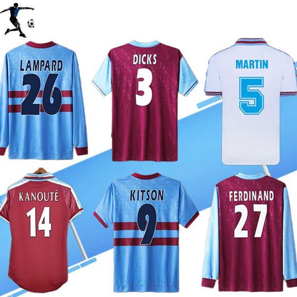 

89 90 lampard lazaridis retro soccer jerseys cottee dowie bishop dicks di canio ferdinand kitson home away 100th football shirt, Black;yellow