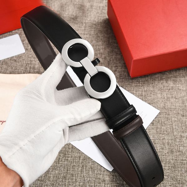 

mens belt designer leather cintura luxury fashion accessories classical casual waistband ceinture homme plated silver gold black belts for w, Black;brown