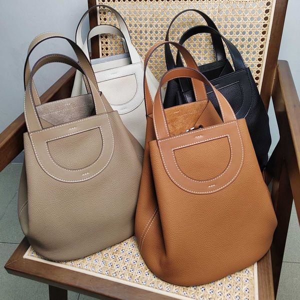 

handbags hernm berd king bags shouler 2023 togo layer cow leather basket bucket bag portable shoulder cross body women trendelegant clas 2kx