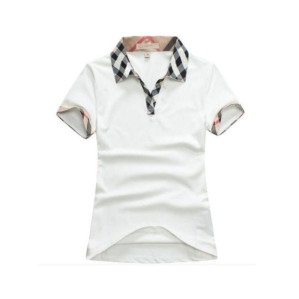 

2023 classic women's polos fashion brand sleeve t-shirt comfortable and breathable in summer street beach leisure womens t-shirt asian, White