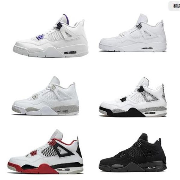 

new basketball shoes for men women 4s craft seafoam military black cat sail canvas white oreo midnight navy university blue thunder red guav