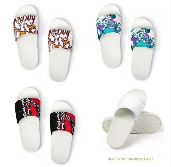 

summer slippers designer slippers sandal slides sneaker indoor l beach men and women summer te9, Black