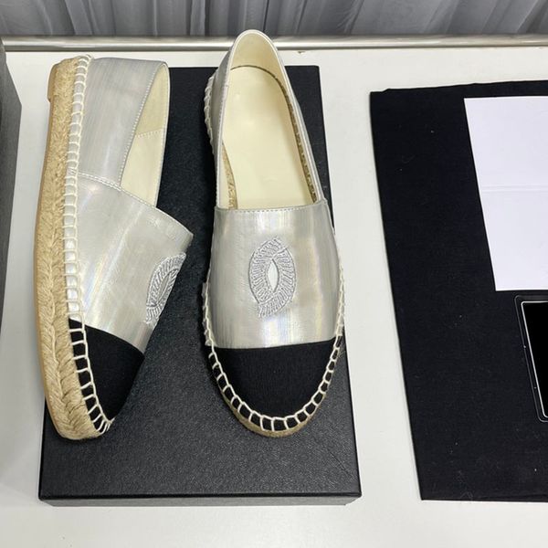 

womens platform heels dress shoes flat ballet loafers with printed sandals rubber sole slip-on casual shoe luxurys slides slippers business, Black