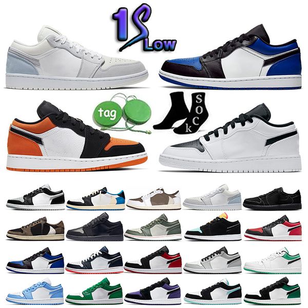 

basketball shoes low 1 high og 1s men dark reverse mocha patent bred heritage university blue black white mens women trainers