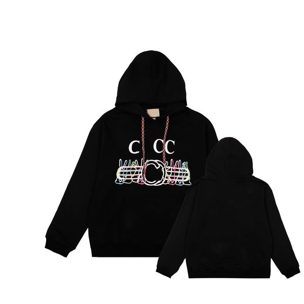 

new men's designer hoodie warm hoodie women's sweater set men's fashion streetwear pullover sweatshirt loose hoodie lover ou, Black