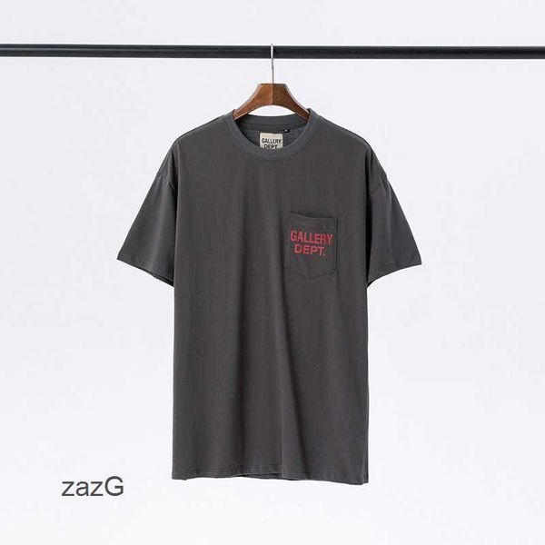 

classic t shirts 2023 galleryes brand tees dept gary fashion letter slogan gradient printed short sleeve for men women 2qns, White;black