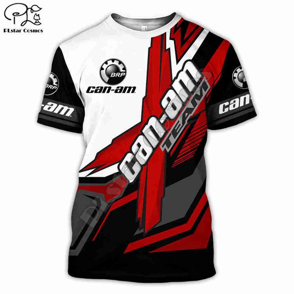 

men's t-shirts plstar cosmos brp can-am 3dprinted 2021newfashion off-road personality t-shirt shorts sleeve funny harajuku streetwear a, White;black