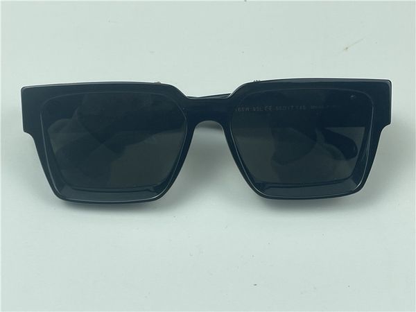 

new fashion design square sunglasses z1165w classic frame double metal strip version retro versatile style uv400 protection eyewear, White;black