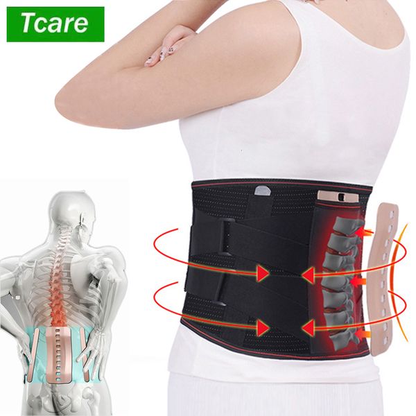 

body braces supports tcare self-heating decompression lumbar back belt waist lower back support brace disc herniation spine orthopedic pain