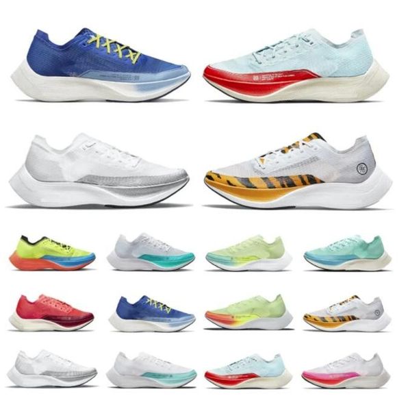 

zoomx vaporfly next% men women running shoes sneaker aurora green brs tiger hyper royal watermelon glacier blue rawdacious infrared mens, Black