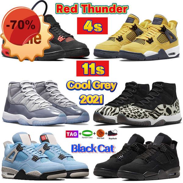 

sandals designer 2022 4 11 high basketball shoes red thunder bred white oreo university blue 4s black cat bred 11s cool grey cap and gown an