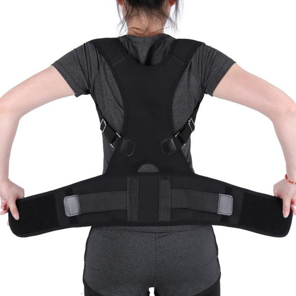 

body braces supports women men orthopedic back support belts magnetic posture corrector correct posture brace corrector de posture 10 magnet
