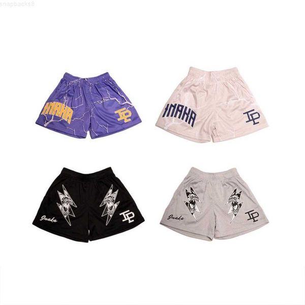 

ip inaka double mesh shorts men women classic gym power animal print with liner 1cpu, White;black