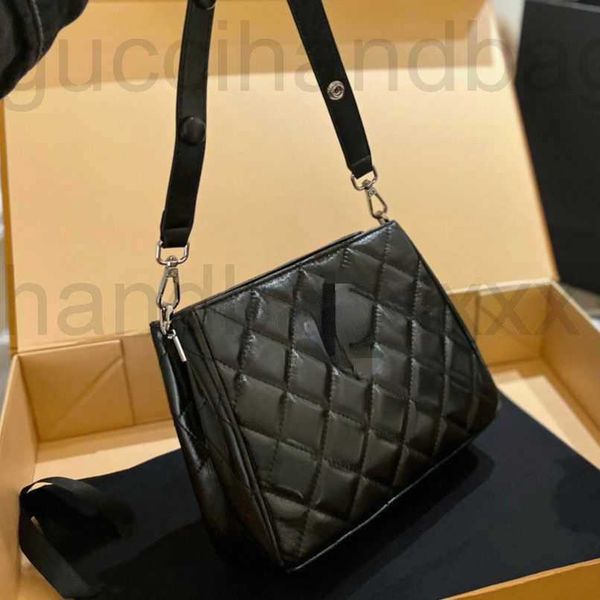 

new underarm small square leather rhombus black white shoulder bag
