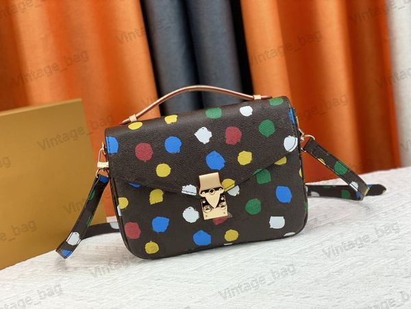 

x yk pochette women shoulder bag multi styles monograms crossbody bags designer handbags colorful dots vintage shopping handle handbag