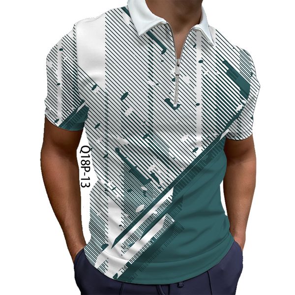 

men's polos sports style oversized shirt summer mens polo with short sleeve polyester street wear golf 3d hd digital printing 230215, White;black