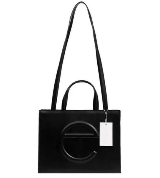 

telr bag shopping bag pu handbag women's fashion one shoulder messenger tote bag, Black;red
