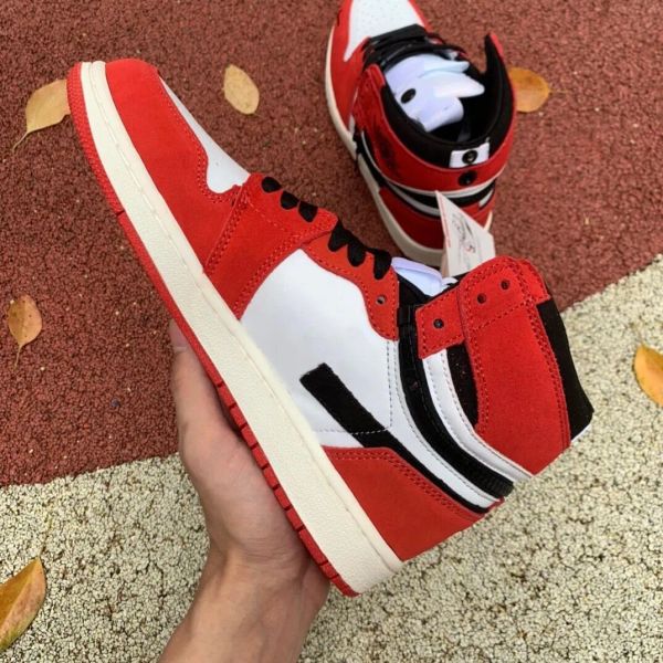 

switch chicago shoes 1s sportswear jumpman 1 white red outdoor sports sneakers the boxs comeing, Black